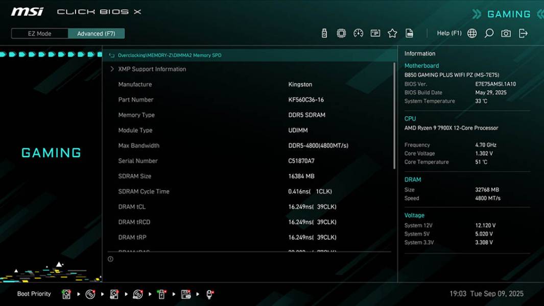 MSI B850 GAMING PLUS WIFI PZ-4